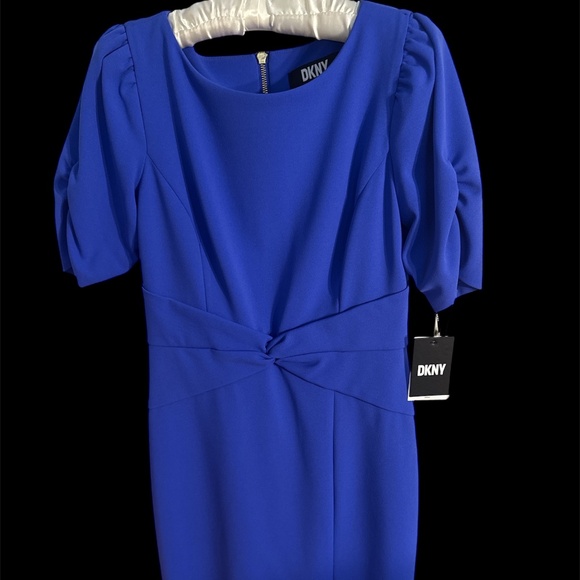 DKNY BLUE DRESS 4 - Picture 1 of 4